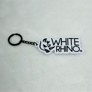 White Rhino Small 3” Keychain Key Holder Accessory